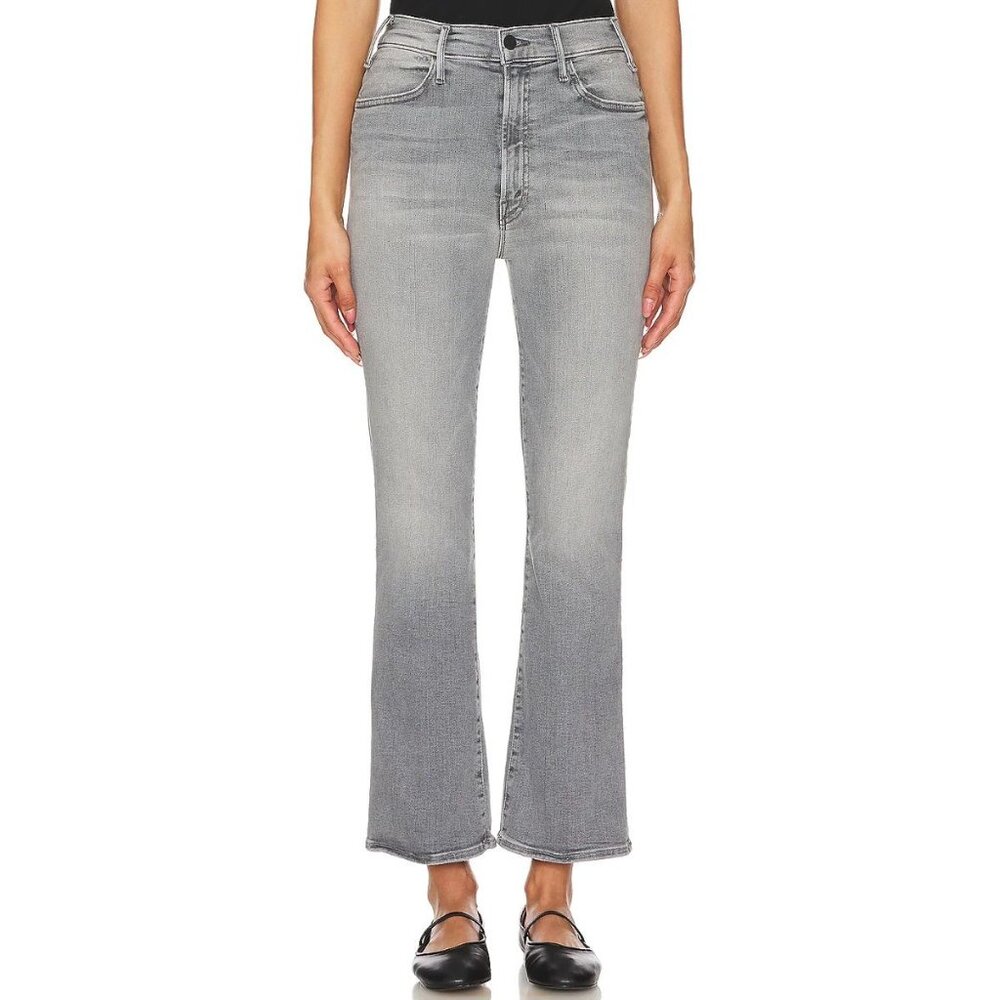 Mother The Hustler Ankle Barely There Washed Black Grey-sz 24